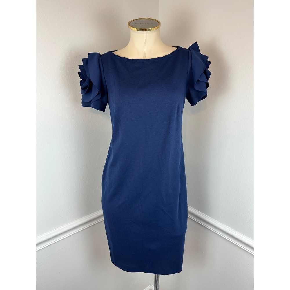 PIETRO BRUNELLI Milano Maternity Navy Salisburgo Dress NWT | Size XS | Italy - Picture 4 of 15